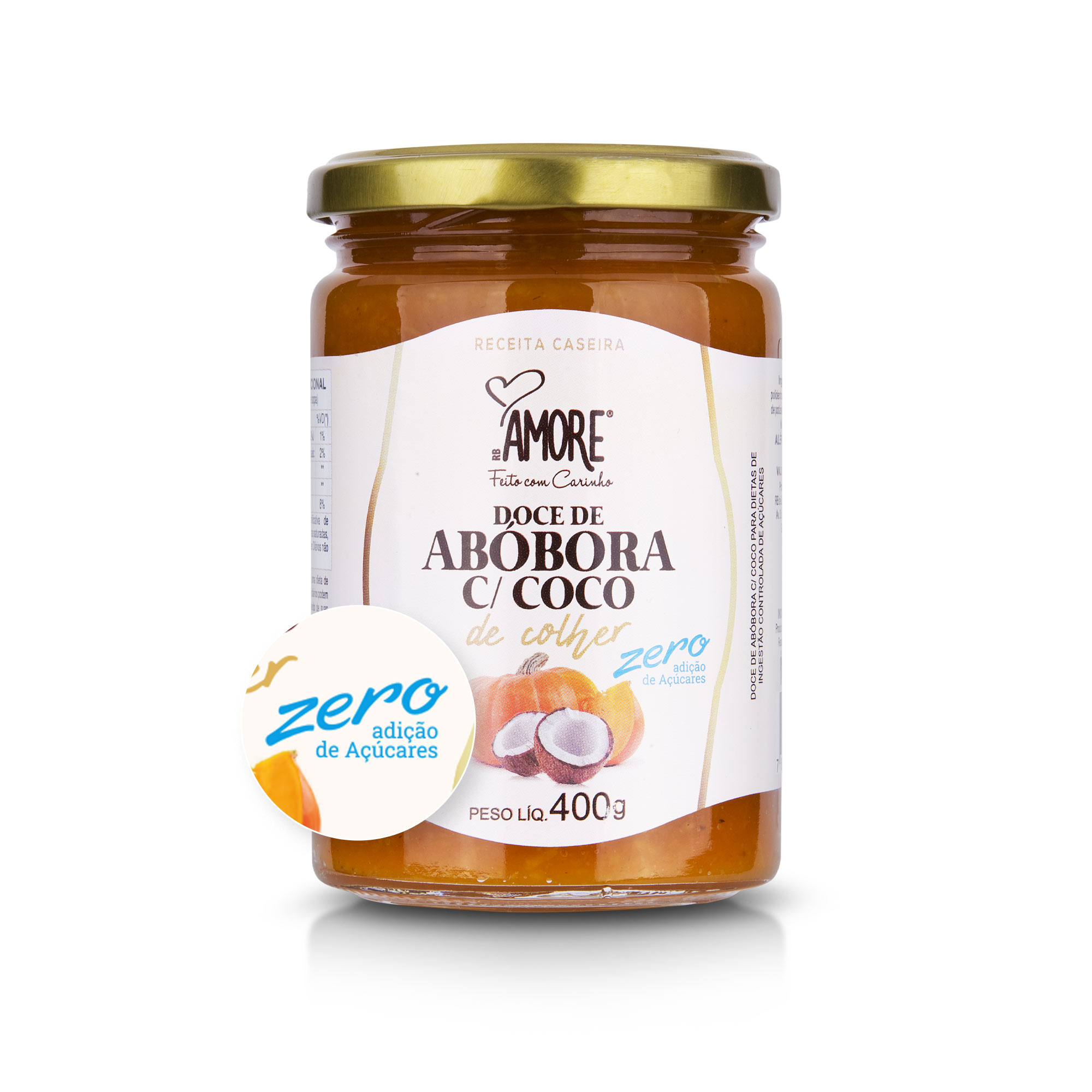 Chimia de abóbora com coco - 400g